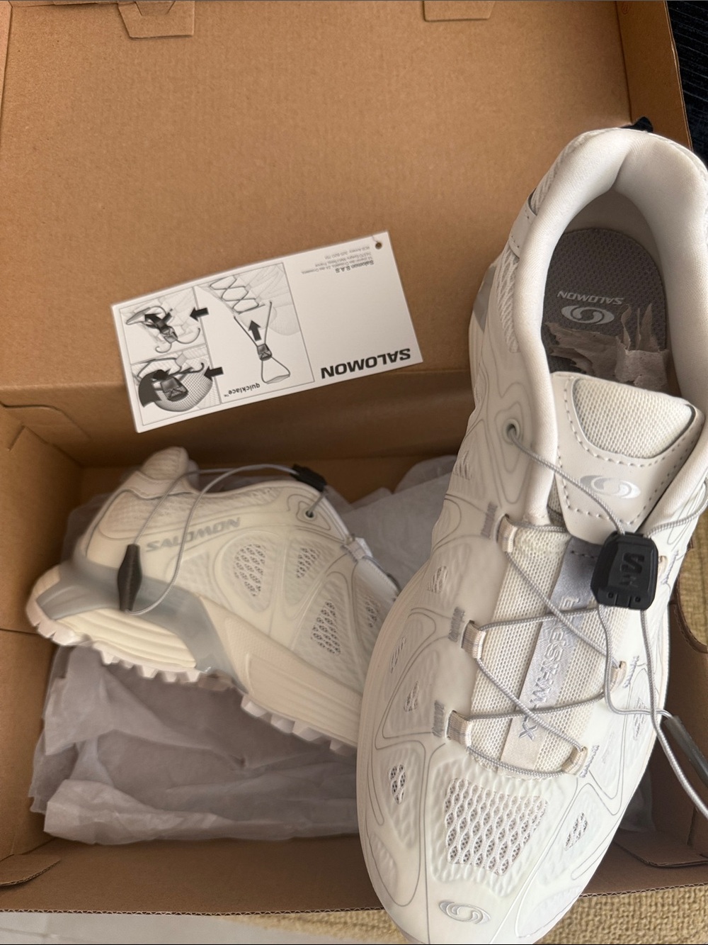 Salomon XT-Whisper Void Sneaker in Vanilla Ice, Vanilla Ice & FTW Silver